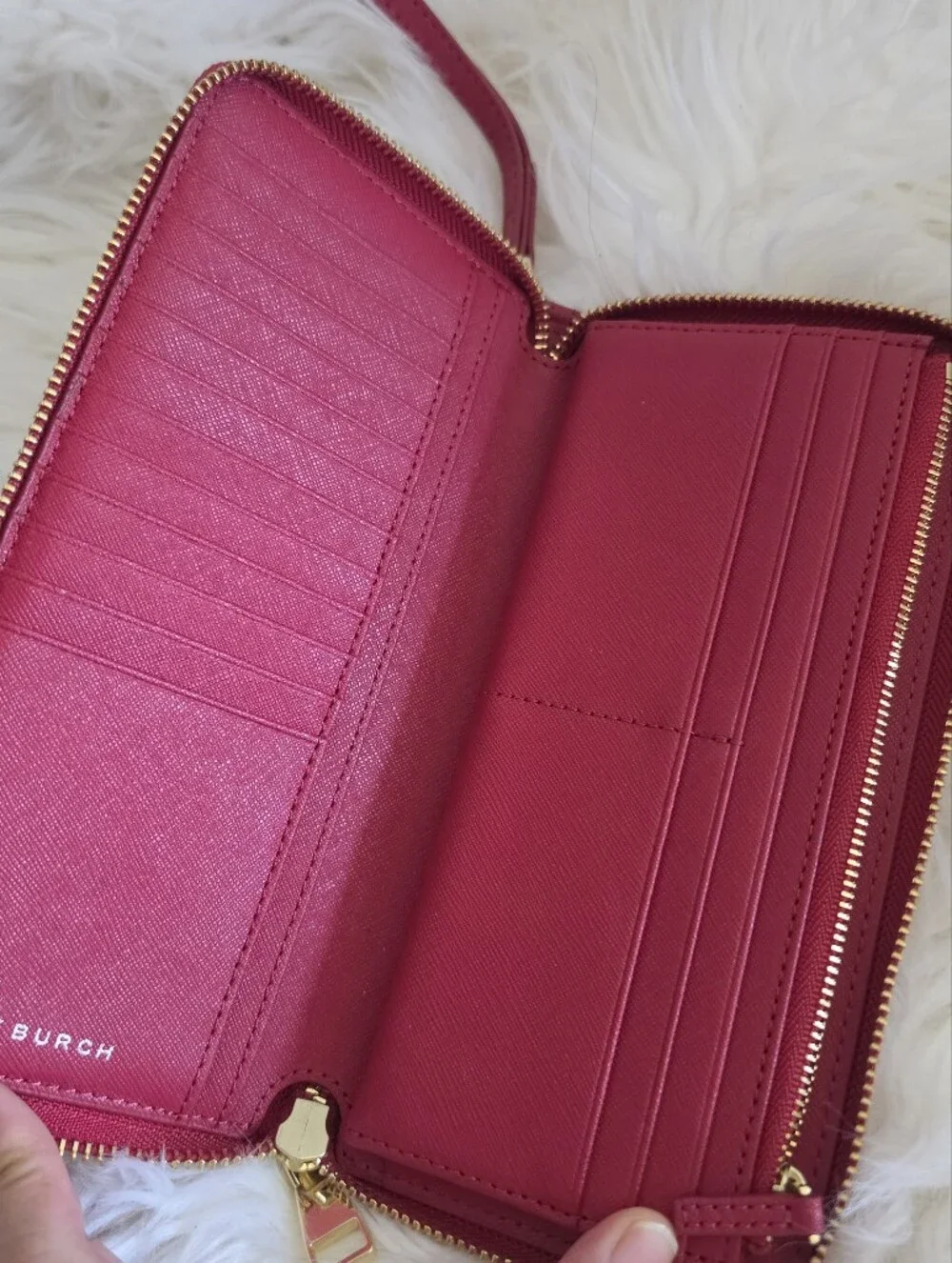 Tory Burch compact zip